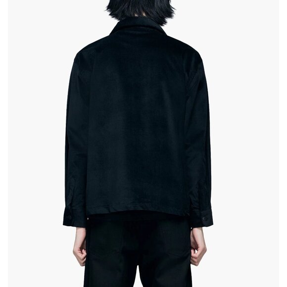 Carne Bollente Black Velvet Shirt Embroidered Erotic Graphic Button Front Sz M - Picture 4 of 8